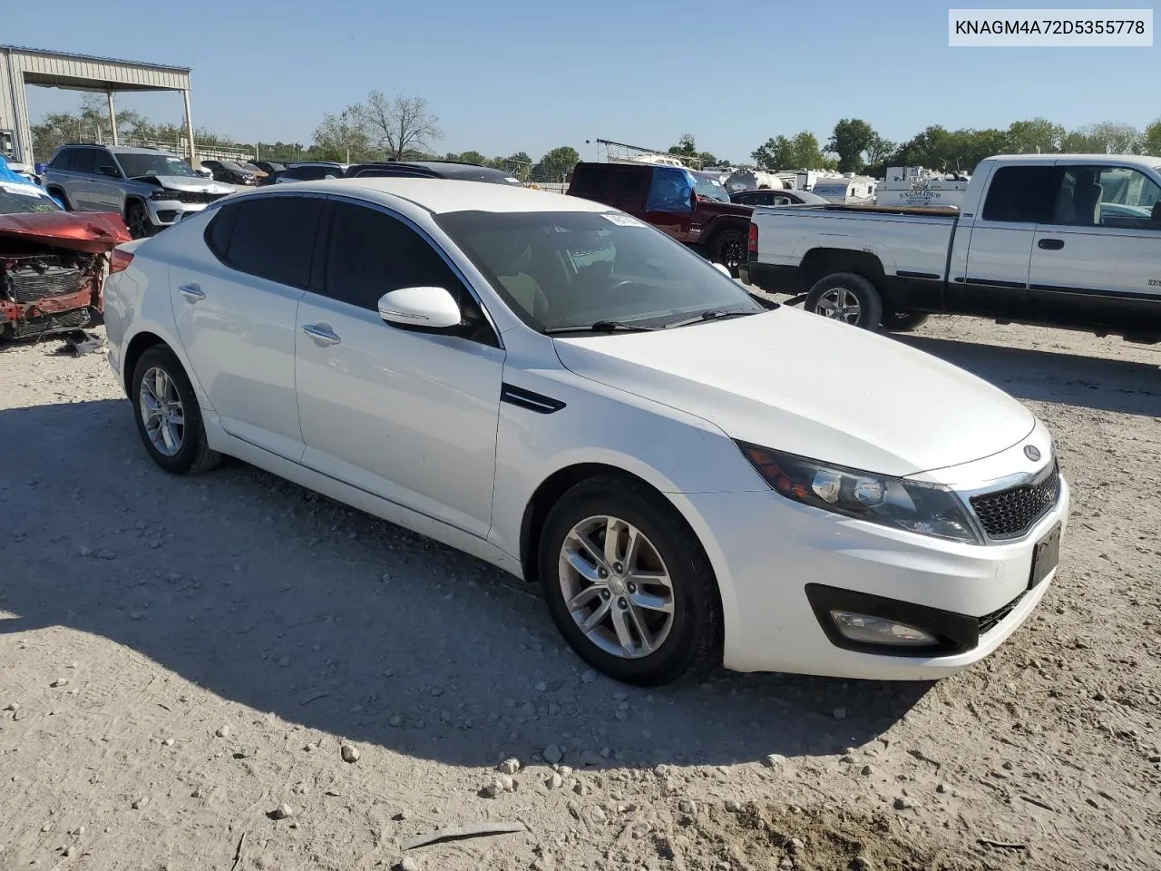 KNAGM4A72D5355778 2013 Kia Optima Lx