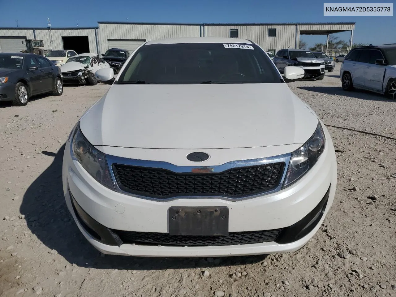 2013 Kia Optima Lx VIN: KNAGM4A72D5355778 Lot: 74517974