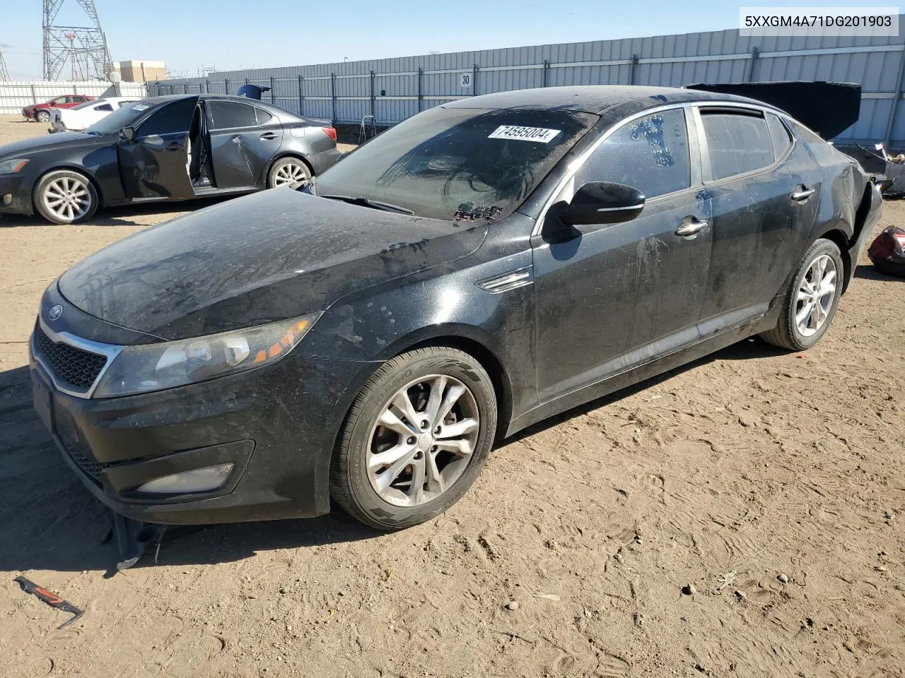 2013 Kia Optima Lx VIN: 5XXGM4A71DG201903 Lot: 74595004