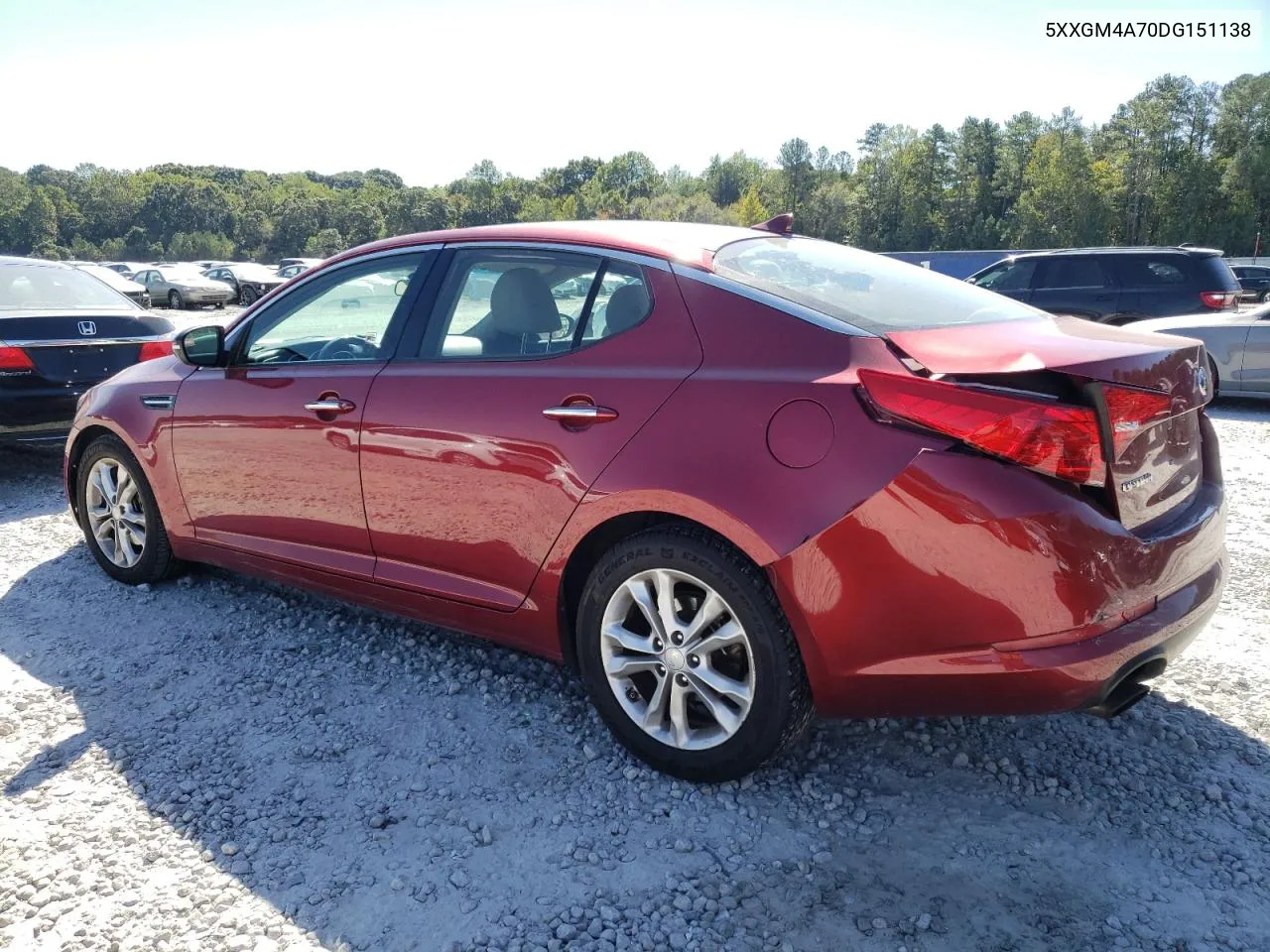 2013 Kia Optima Lx VIN: 5XXGM4A70DG151138 Lot: 74958354