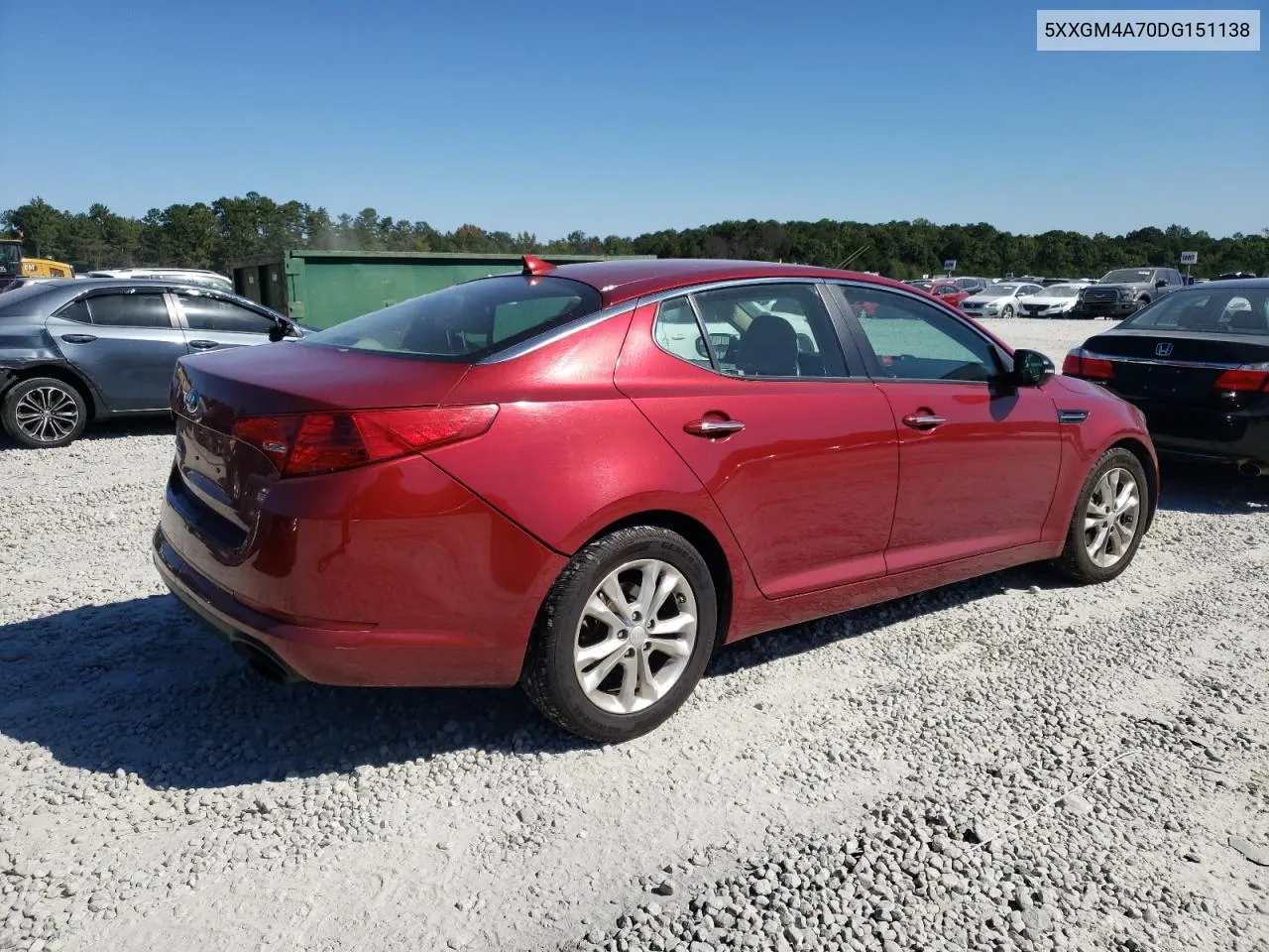 5XXGM4A70DG151138 2013 Kia Optima Lx