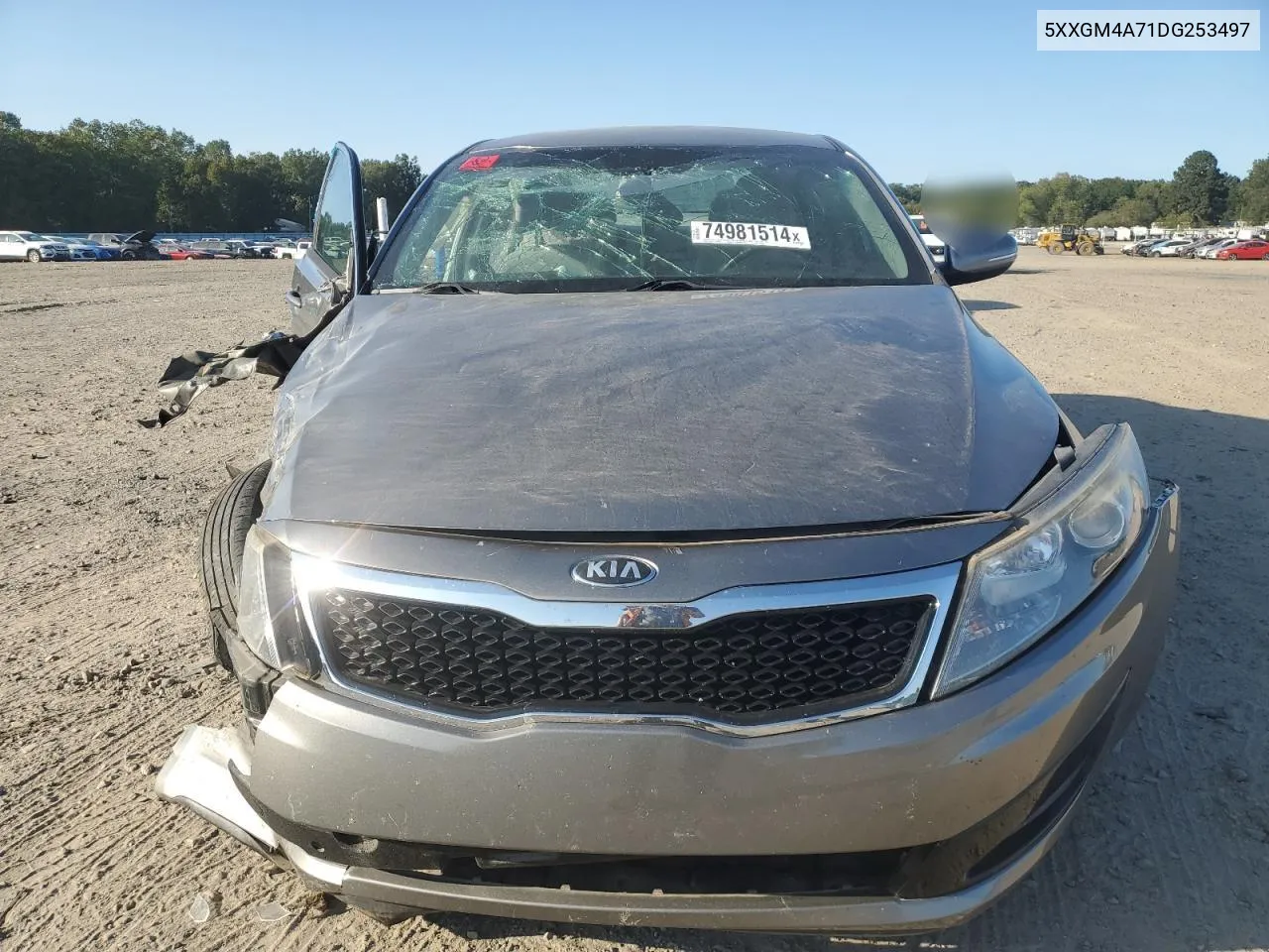 2013 Kia Optima Lx VIN: 5XXGM4A71DG253497 Lot: 74981514