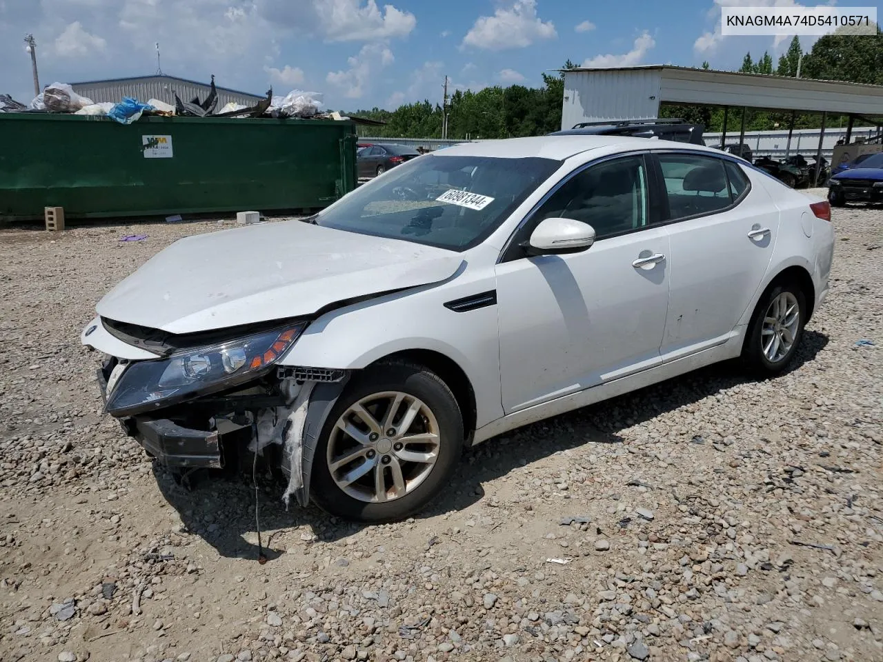 2013 Kia Optima Lx VIN: KNAGM4A74D5410571 Lot: 74988454