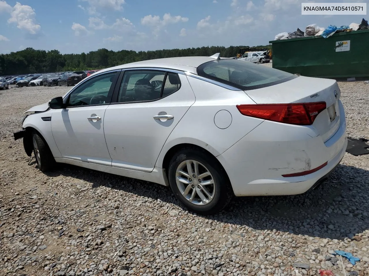 2013 Kia Optima Lx VIN: KNAGM4A74D5410571 Lot: 74988454