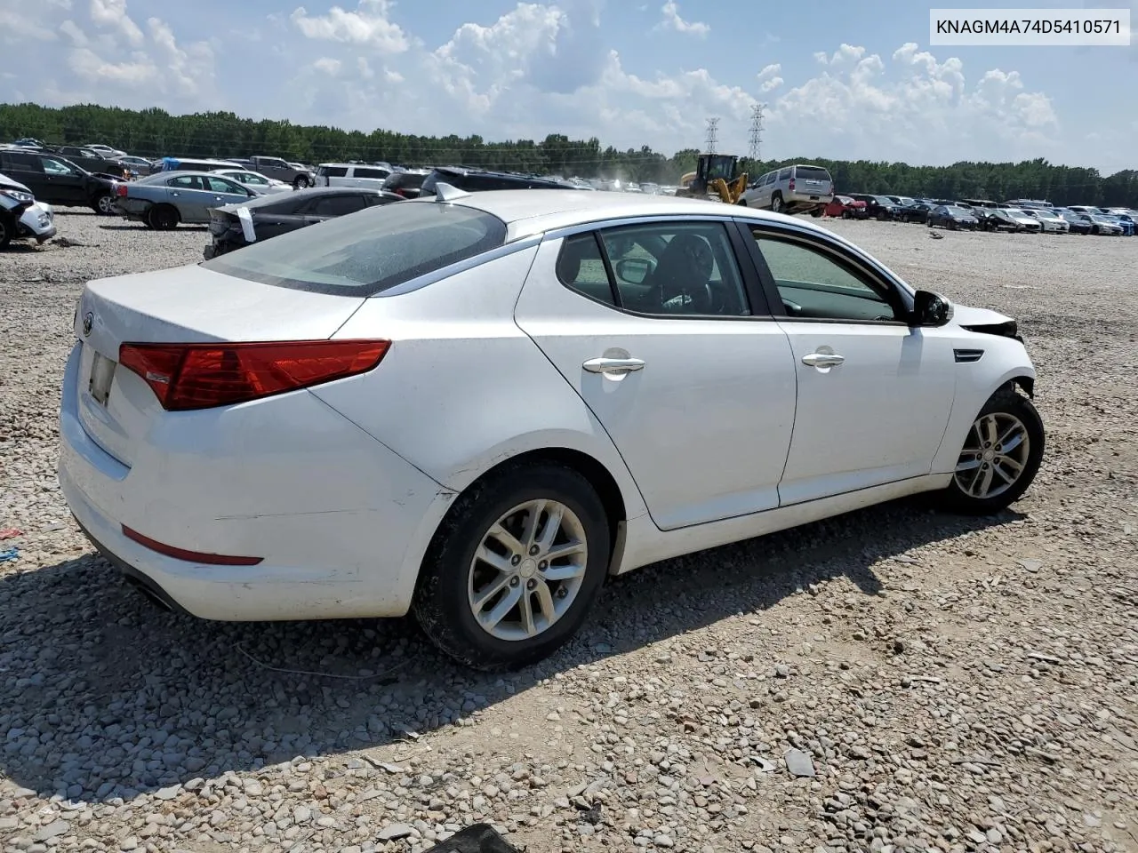 2013 Kia Optima Lx VIN: KNAGM4A74D5410571 Lot: 74988454