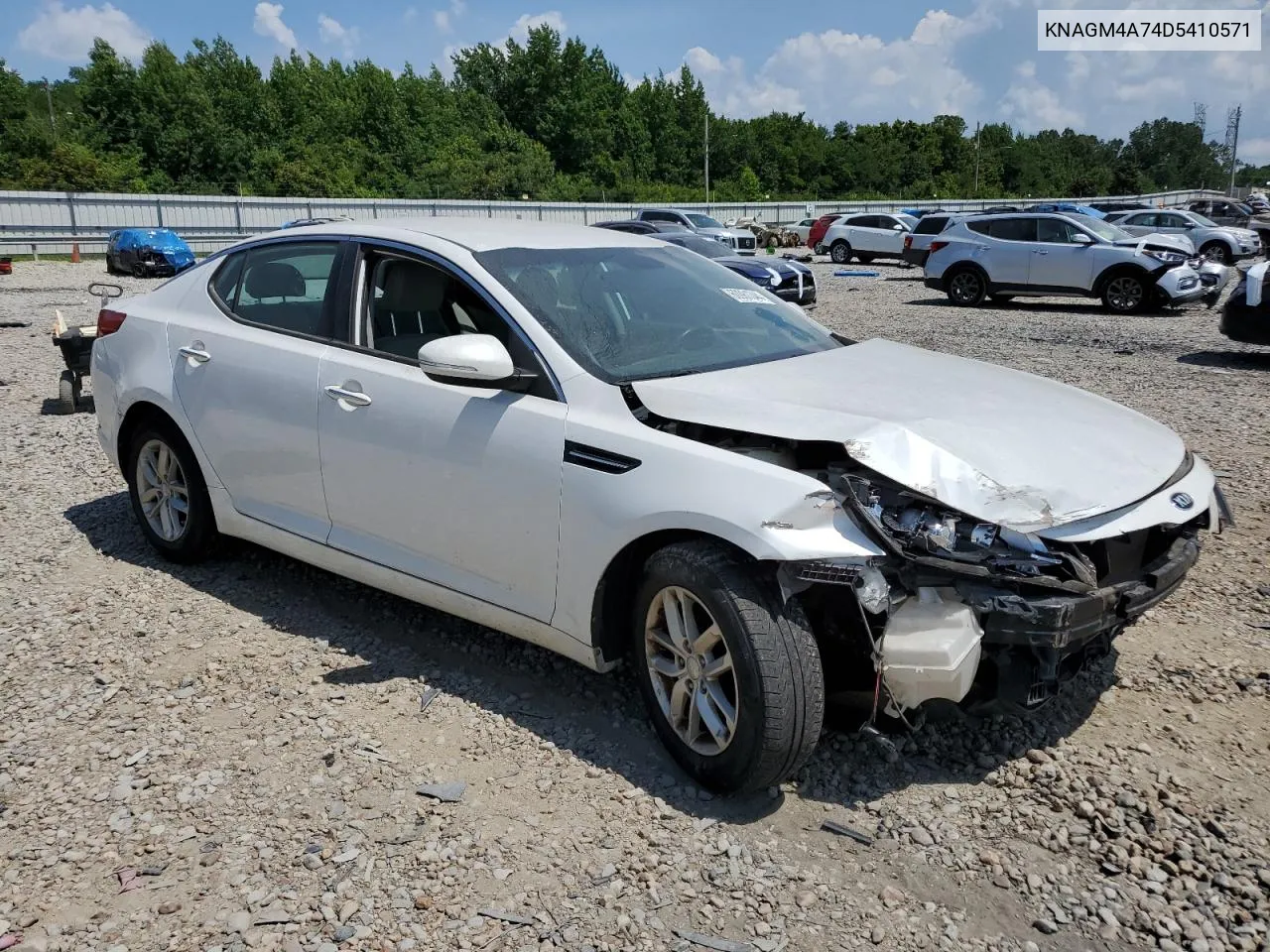 2013 Kia Optima Lx VIN: KNAGM4A74D5410571 Lot: 74988454