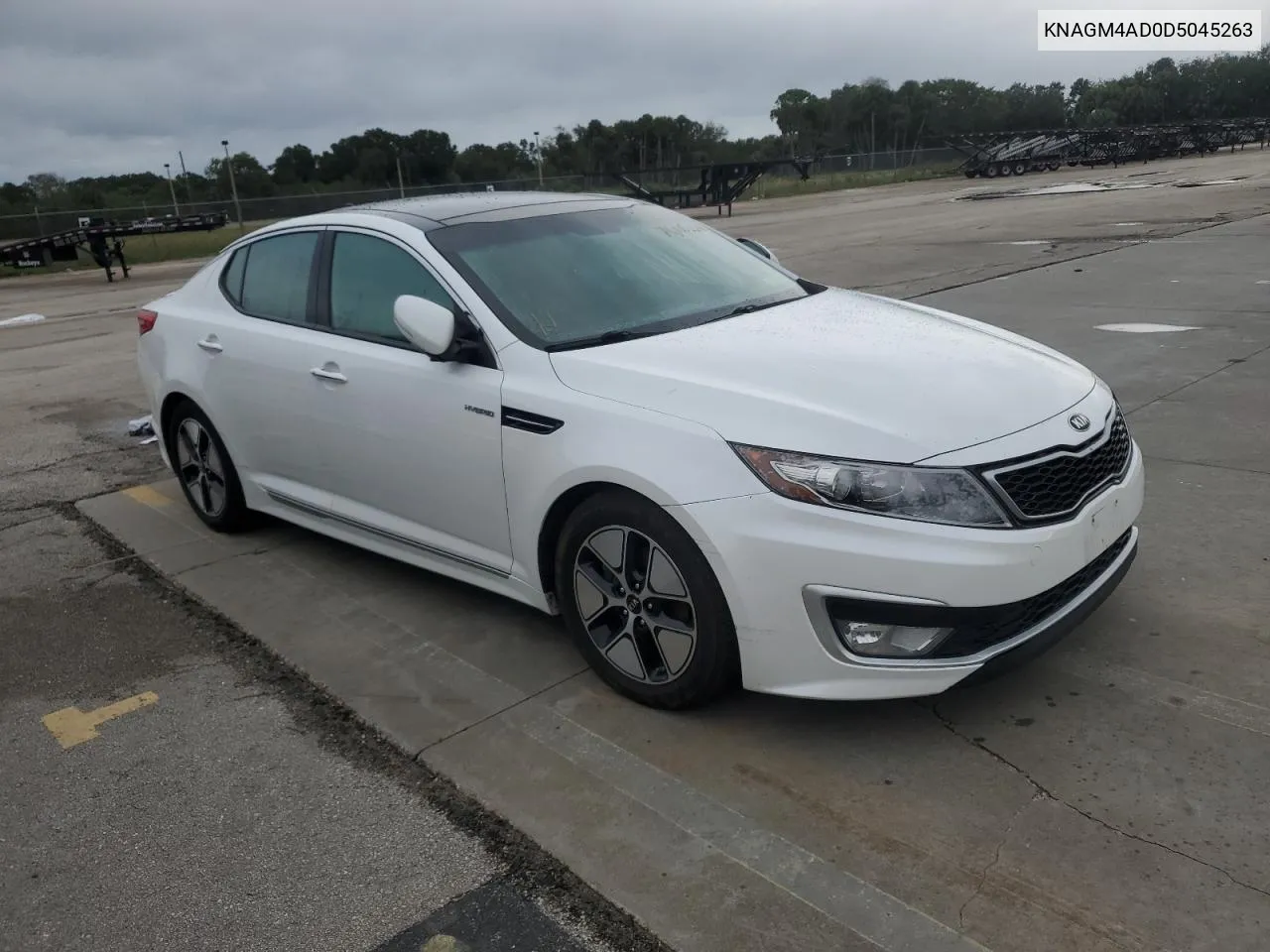 2013 Kia Optima Hybrid VIN: KNAGM4AD0D5045263 Lot: 75125224