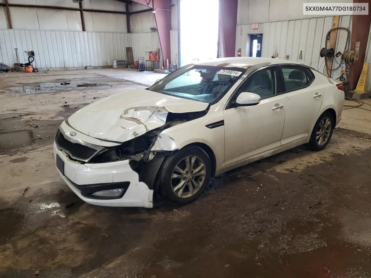 2013 Kia Optima Lx VIN: 5XXGM4A77DG180734 Lot: 75199014