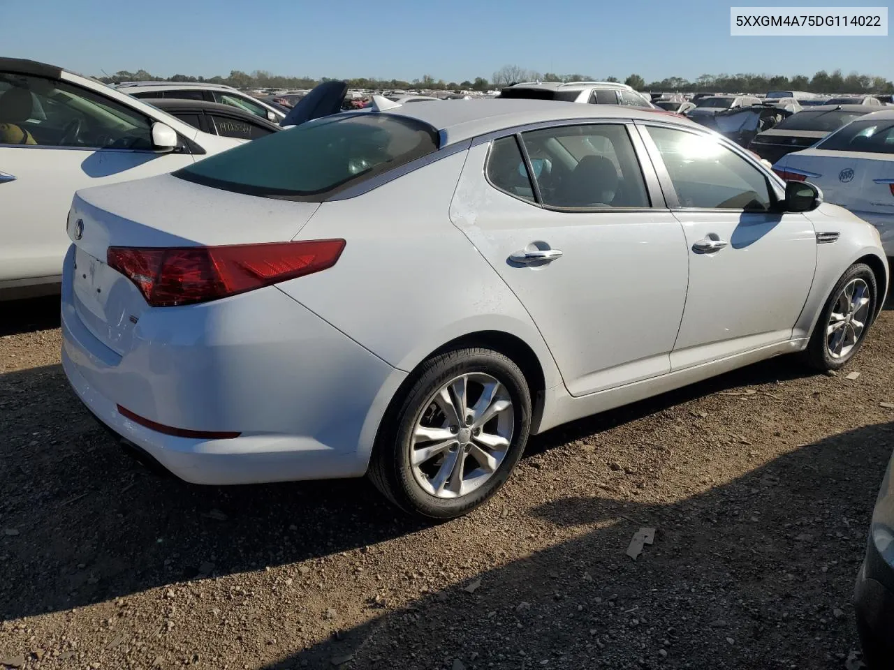 2013 Kia Optima Lx VIN: 5XXGM4A75DG114022 Lot: 75293514