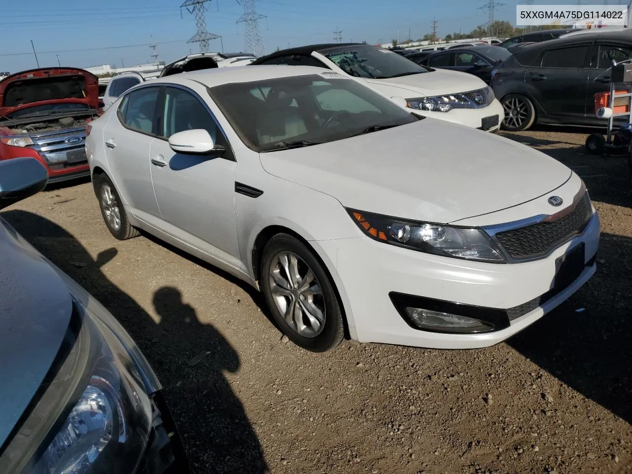 5XXGM4A75DG114022 2013 Kia Optima Lx