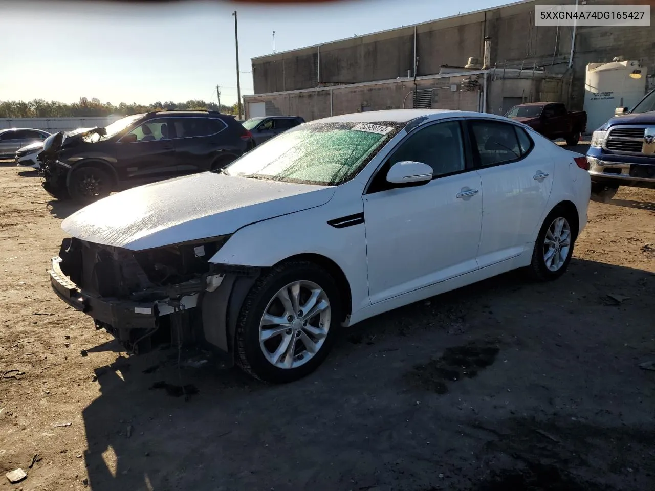 2013 Kia Optima Ex VIN: 5XXGN4A74DG165427 Lot: 75299014