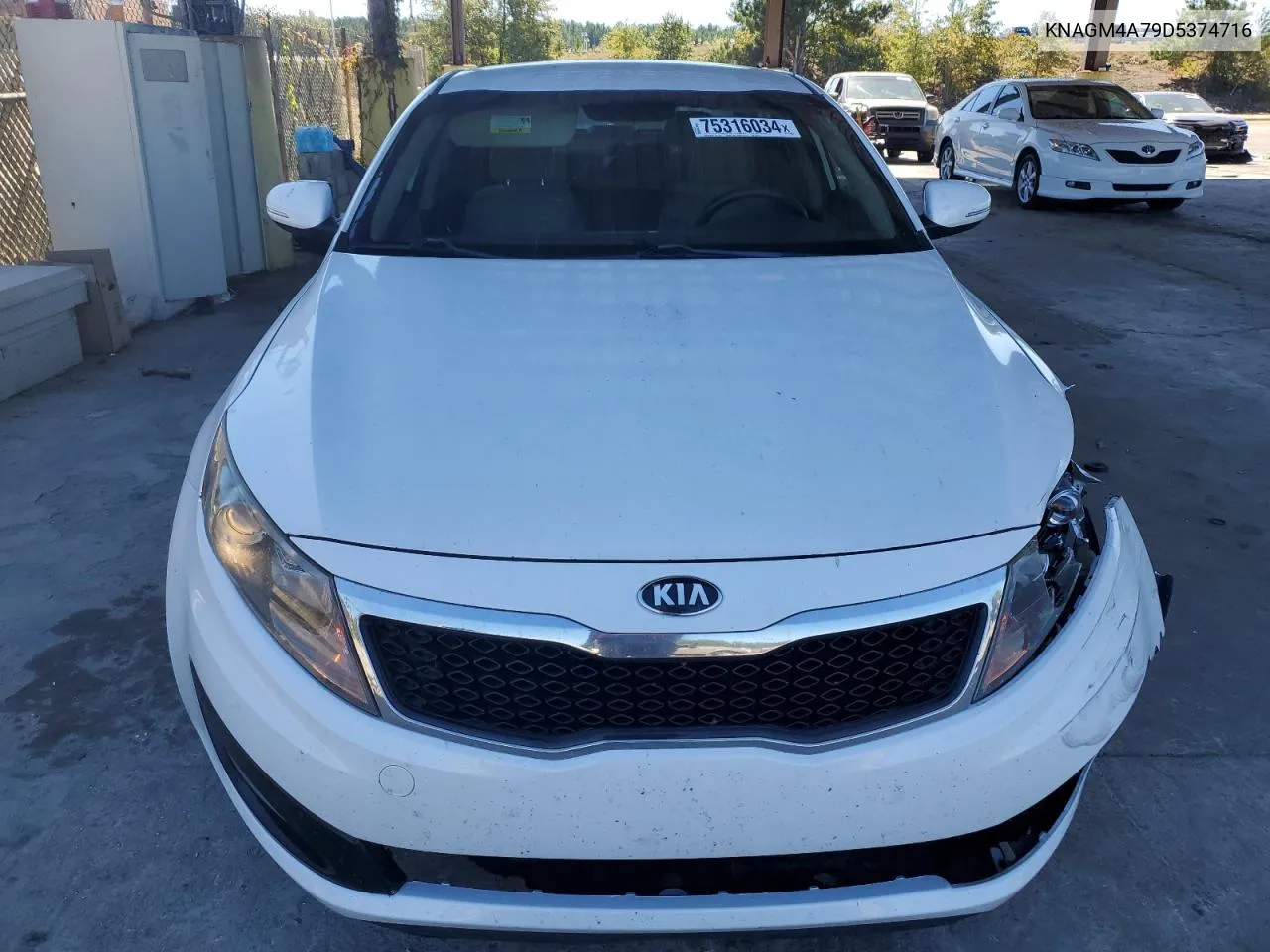 2013 Kia Optima Lx VIN: KNAGM4A79D5374716 Lot: 75316034