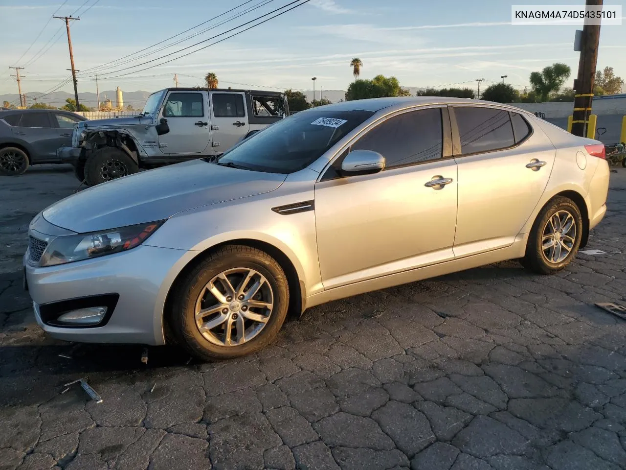 2013 Kia Optima Lx VIN: KNAGM4A74D5435101 Lot: 75489234