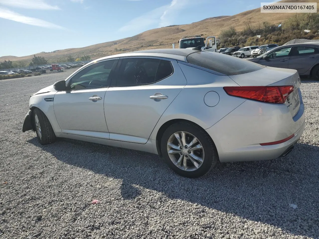 2013 Kia Optima Ex VIN: 5XXGN4A74DG167405 Lot: 75683274