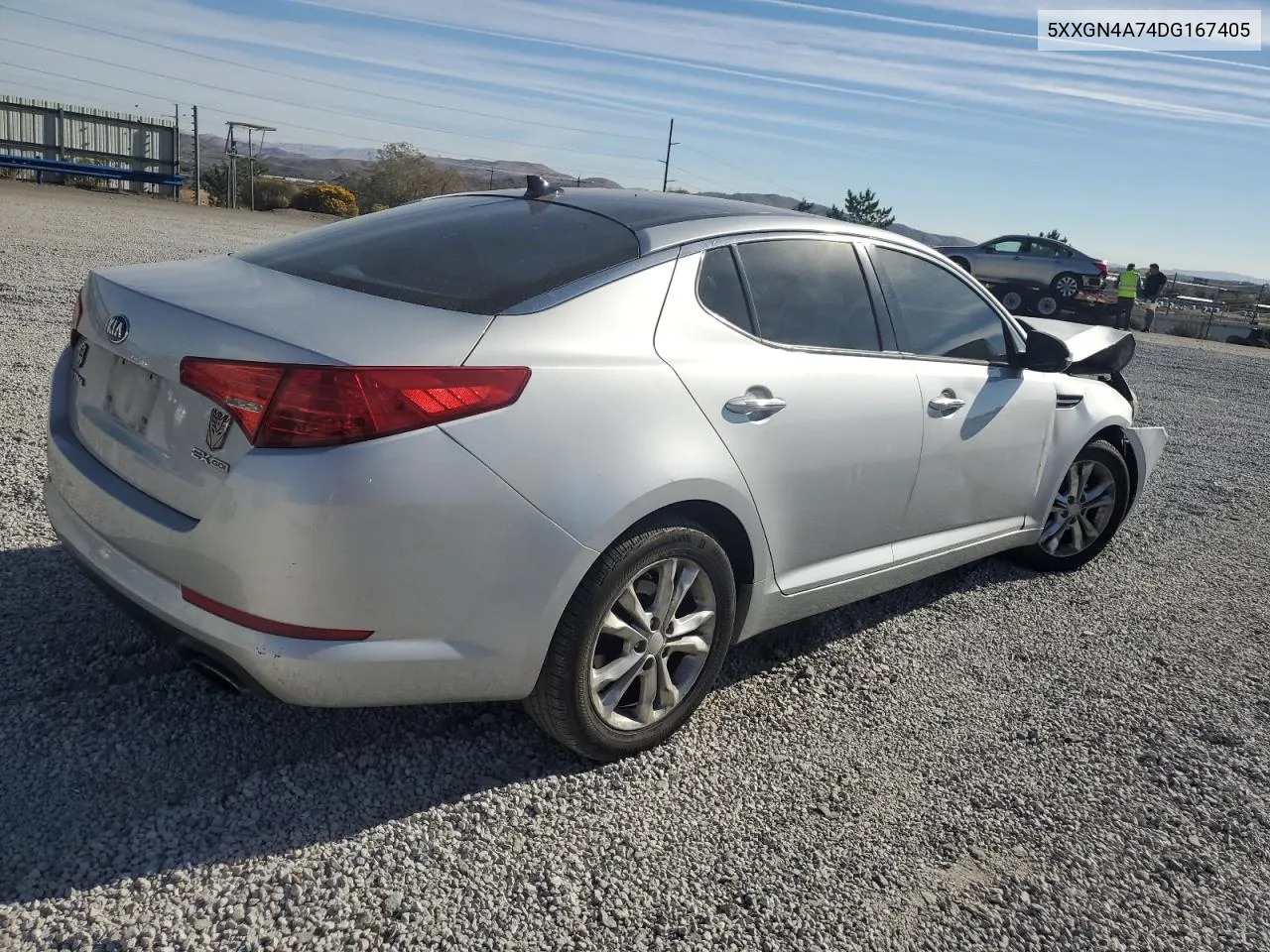 2013 Kia Optima Ex VIN: 5XXGN4A74DG167405 Lot: 75683274