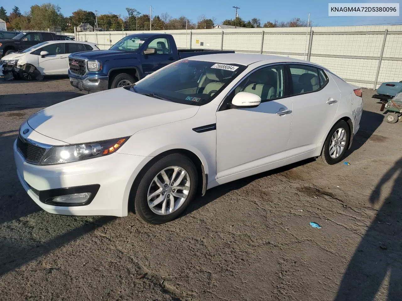 2013 Kia Optima Lx VIN: KNAGM4A72D5380096 Lot: 75688064