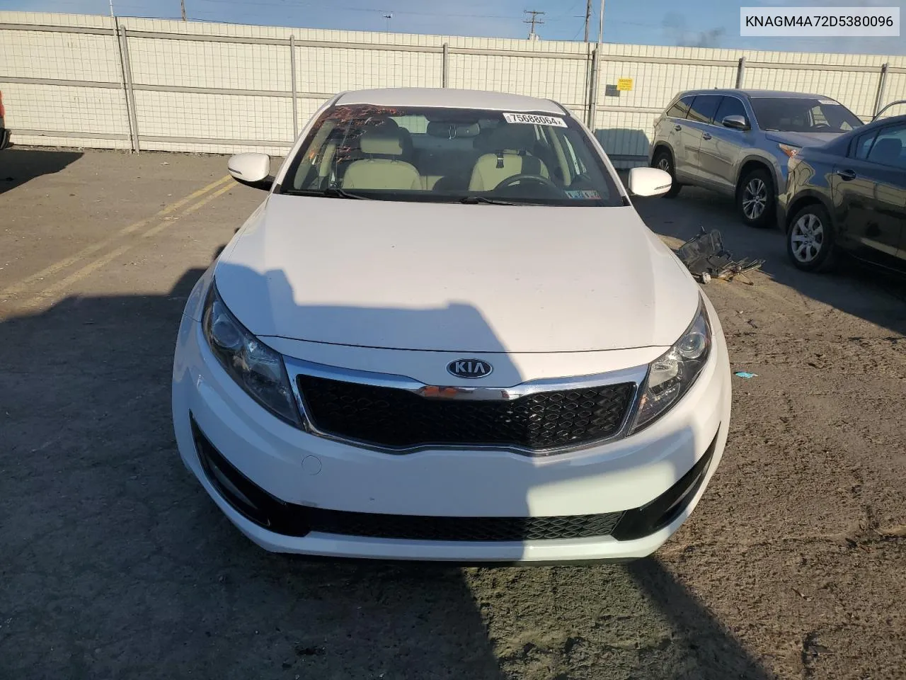 2013 Kia Optima Lx VIN: KNAGM4A72D5380096 Lot: 75688064