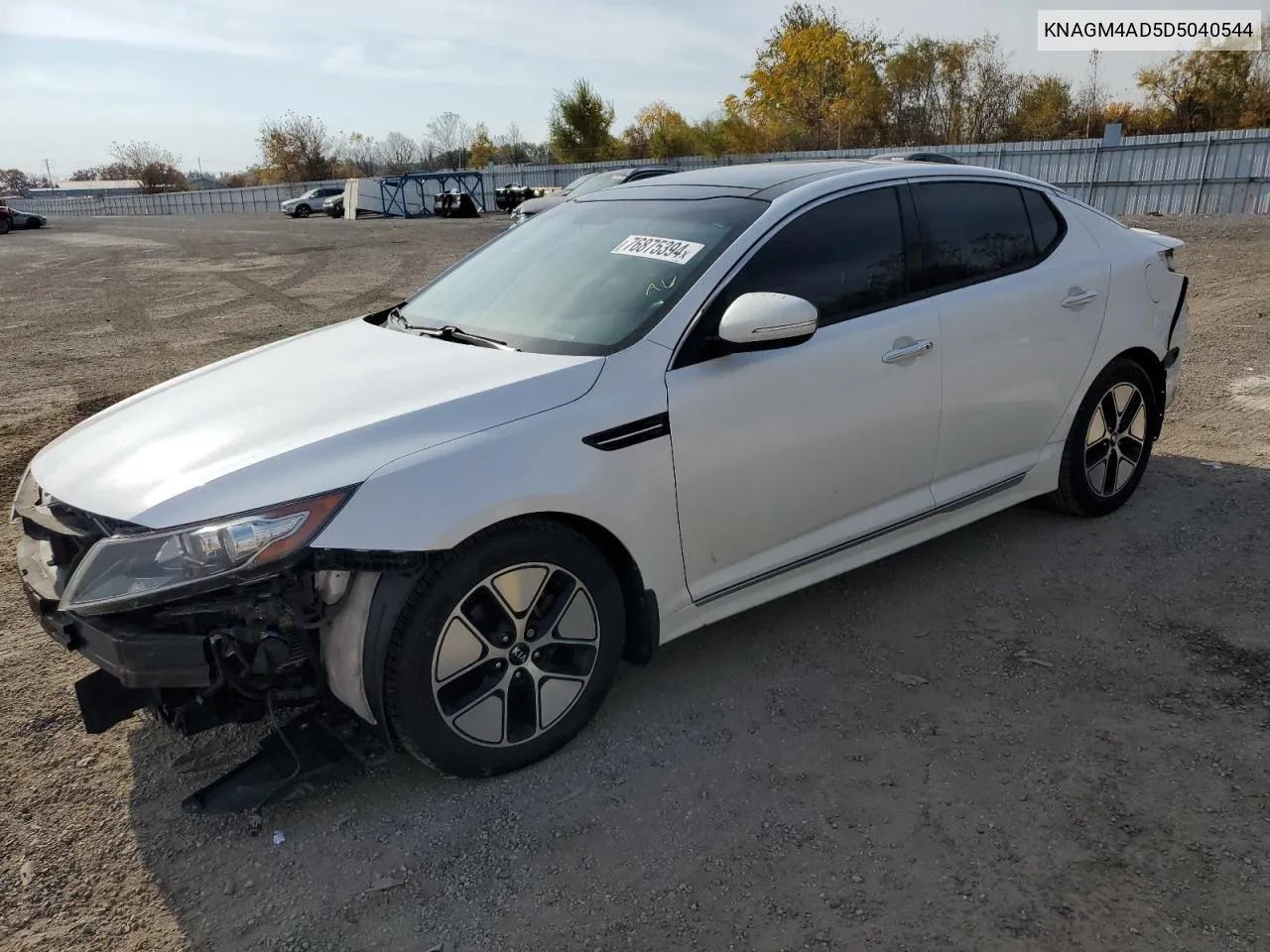 2013 Kia Optima Hybrid VIN: KNAGM4AD5D5040544 Lot: 76875394