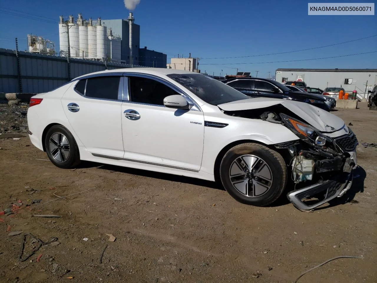 2013 Kia Optima Hybrid VIN: KNAGM4AD0D5060071 Lot: 77157764