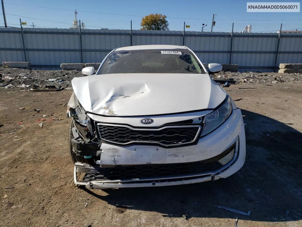 2013 Kia Optima Hybrid VIN: KNAGM4AD0D5060071 Lot: 77157764