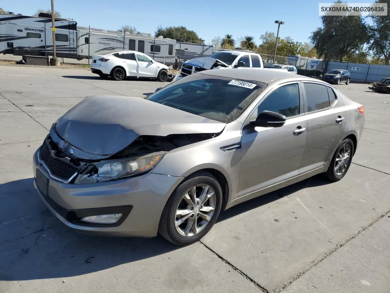 2013 Kia Optima Lx VIN: 5XXGM4A74DG206836 Lot: 77198014