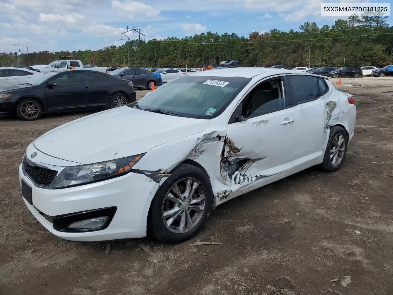 2013 Kia Optima Lx VIN: 5XXGM4A72DG181225 Lot: 77353263