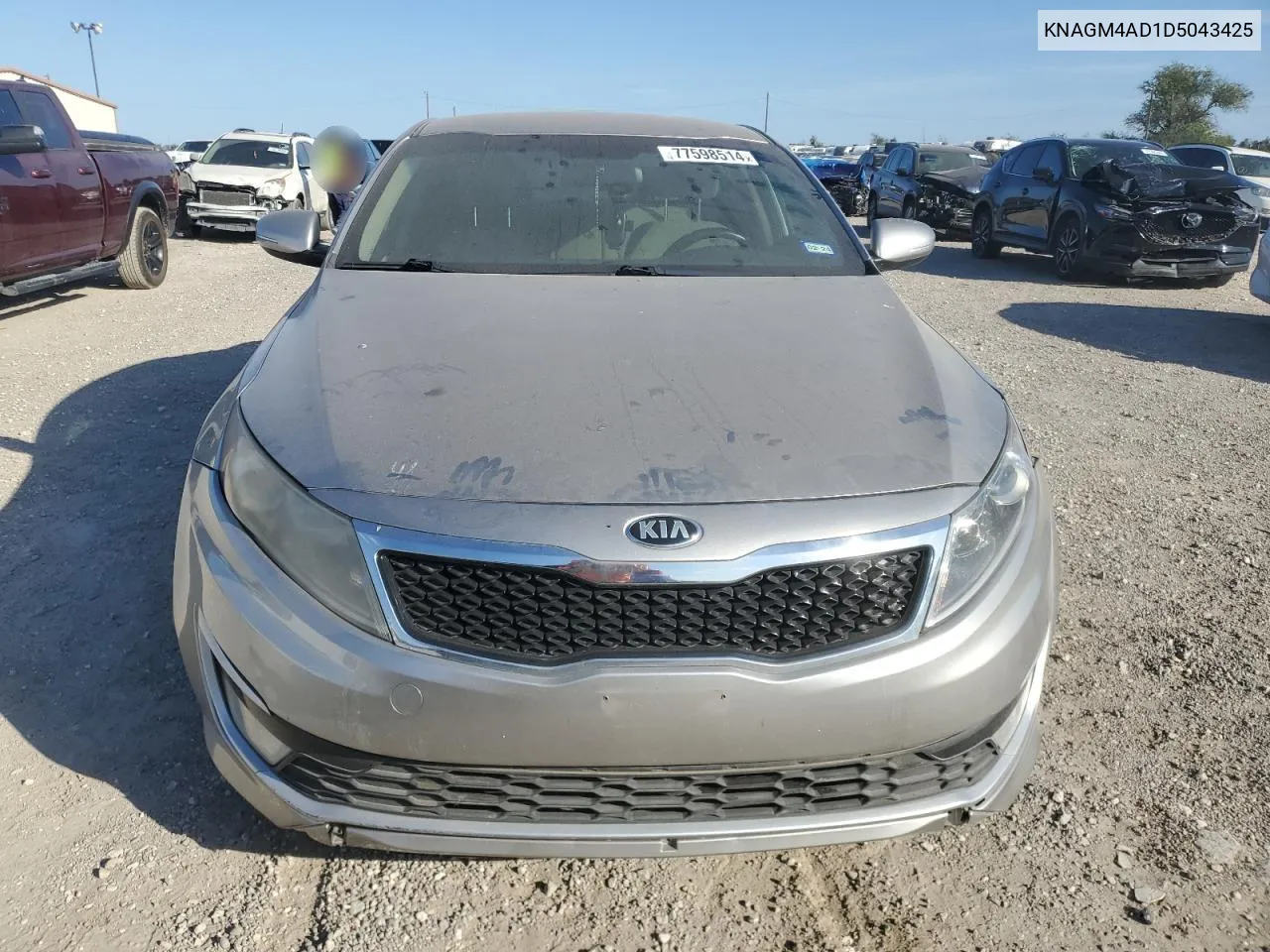 2013 Kia Optima Hybrid VIN: KNAGM4AD1D5043425 Lot: 77598514