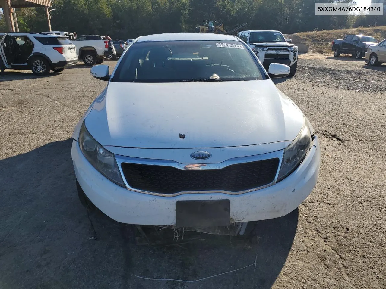 2013 Kia Optima Lx VIN: 5XXGM4A76DG184340 Lot: 77625224