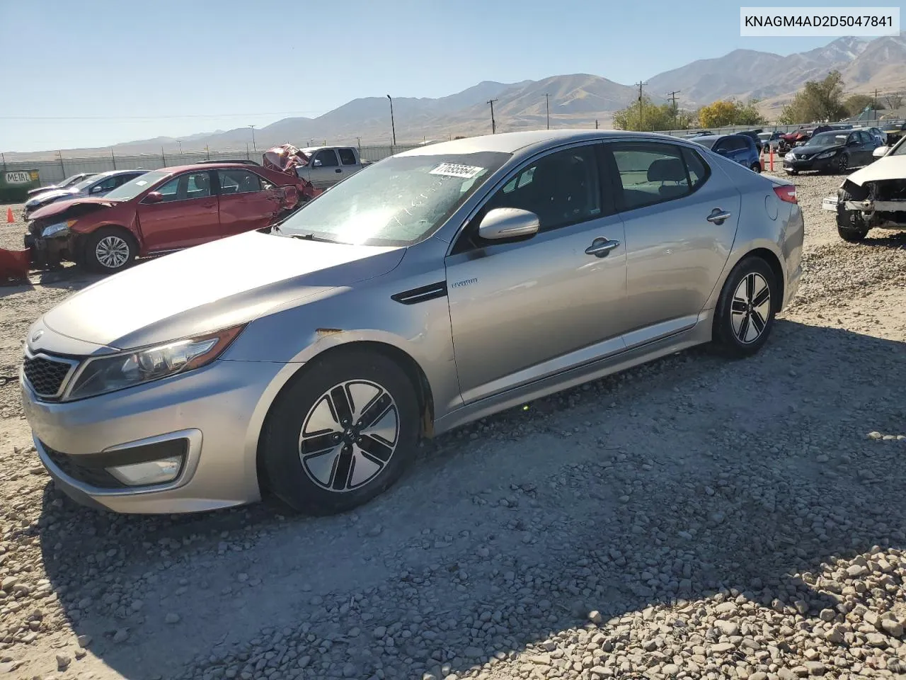 2013 Kia Optima Hybrid VIN: KNAGM4AD2D5047841 Lot: 77695564