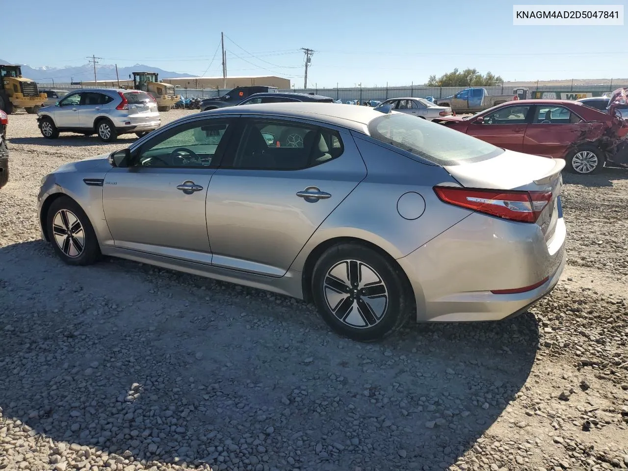 2013 Kia Optima Hybrid VIN: KNAGM4AD2D5047841 Lot: 77695564