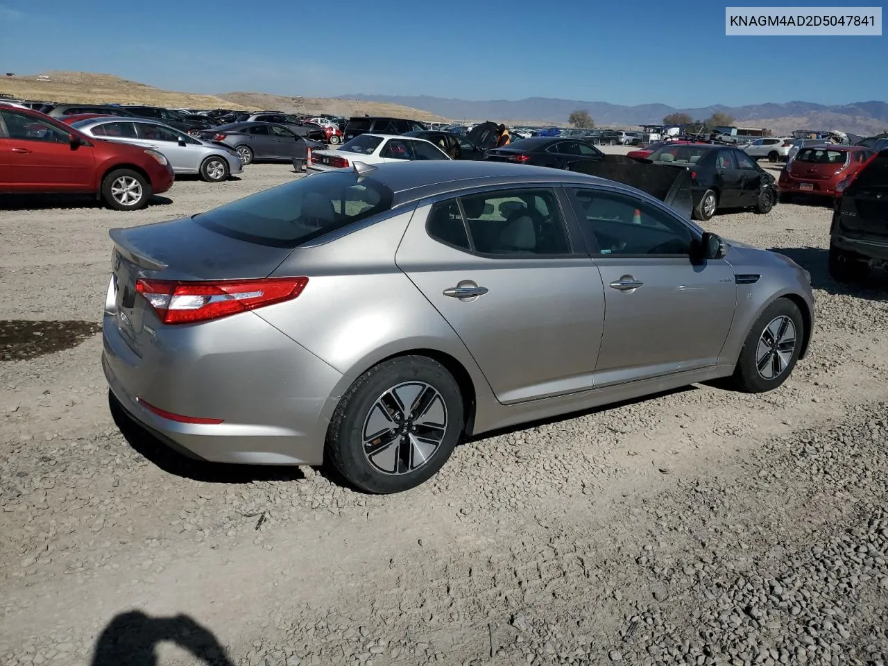 2013 Kia Optima Hybrid VIN: KNAGM4AD2D5047841 Lot: 77695564