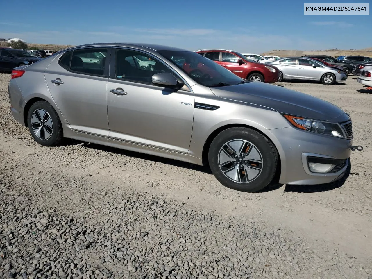 2013 Kia Optima Hybrid VIN: KNAGM4AD2D5047841 Lot: 77695564