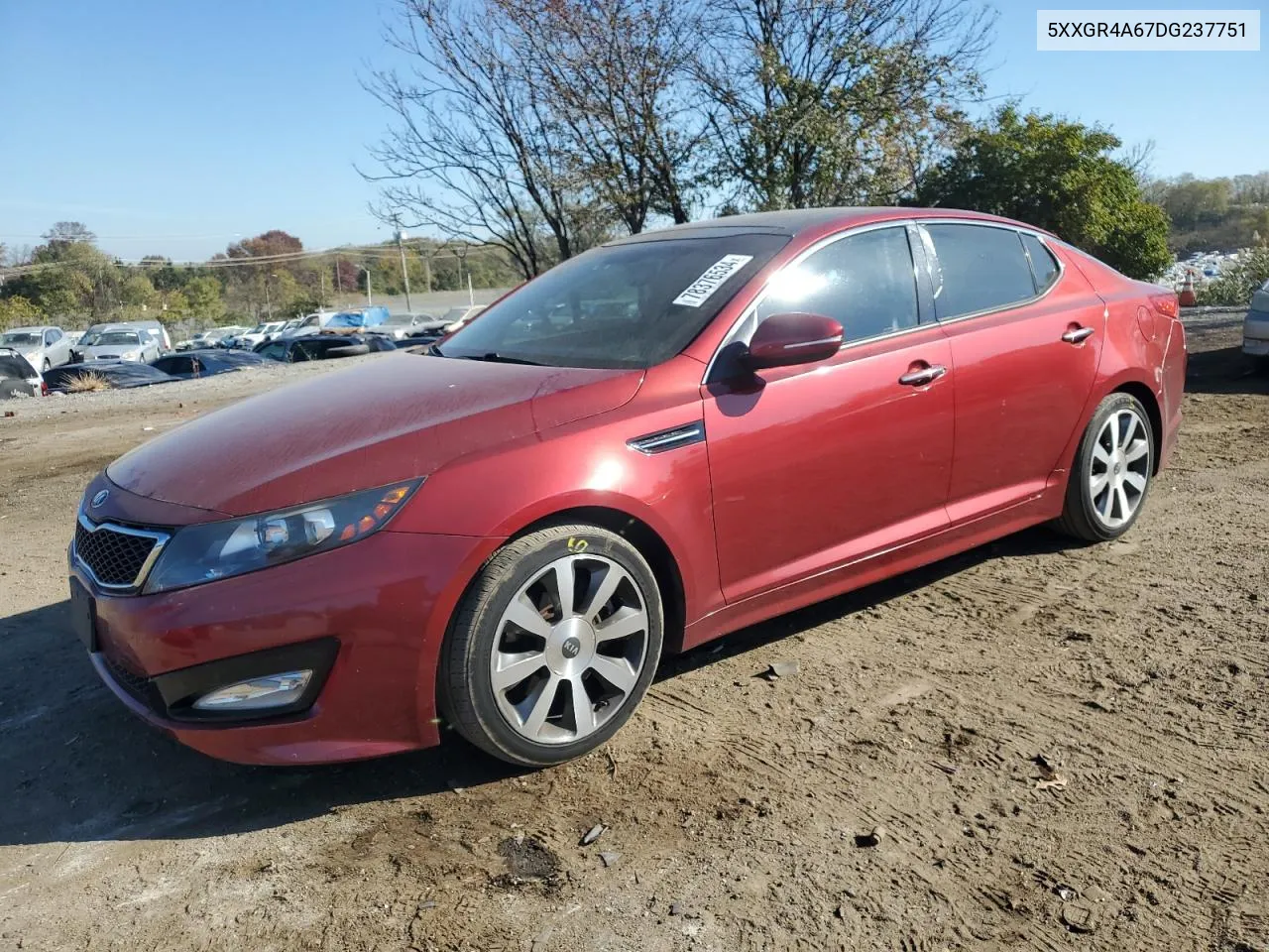 2013 Kia Optima Sx VIN: 5XXGR4A67DG237751 Lot: 78376534