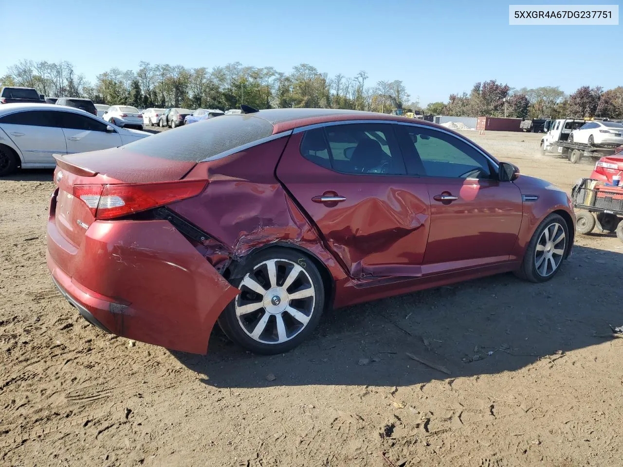 2013 Kia Optima Sx VIN: 5XXGR4A67DG237751 Lot: 78376534