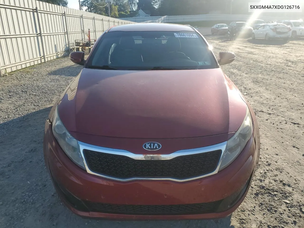 2013 Kia Optima Lx VIN: 5XXGM4A7XDG126716 Lot: 78661004