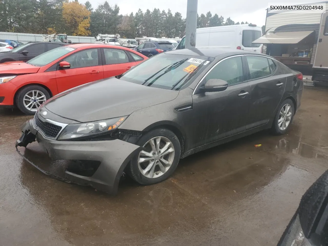 2013 Kia Optima Lx VIN: 5XXGM4A75DG204948 Lot: 78941634