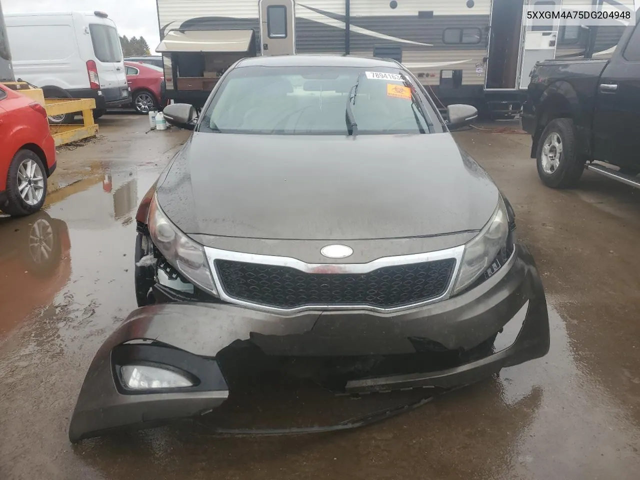 2013 Kia Optima Lx VIN: 5XXGM4A75DG204948 Lot: 78941634