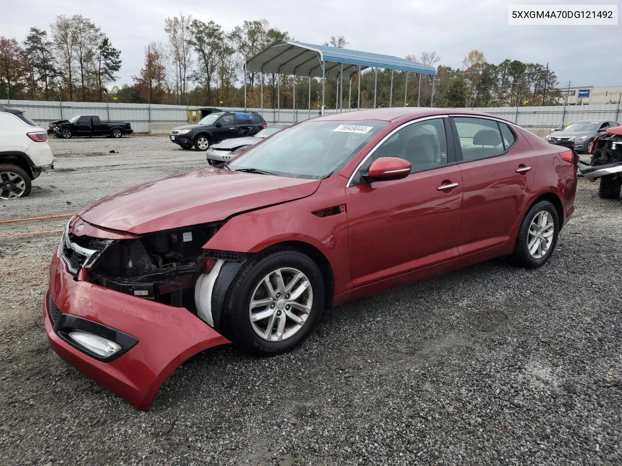 2013 Kia Optima Lx VIN: 5XXGM4A70DG121492 Lot: 78949044