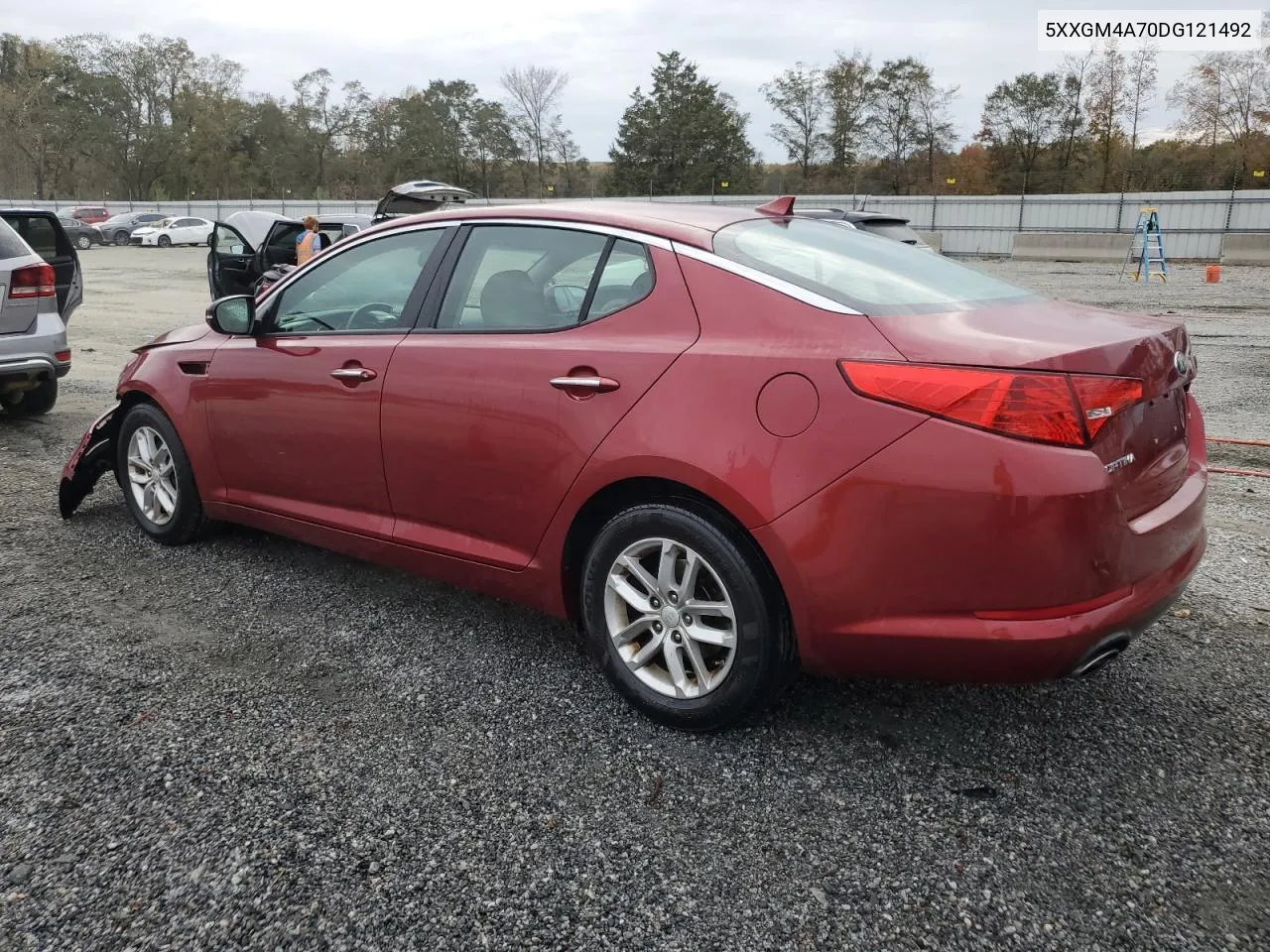 2013 Kia Optima Lx VIN: 5XXGM4A70DG121492 Lot: 78949044