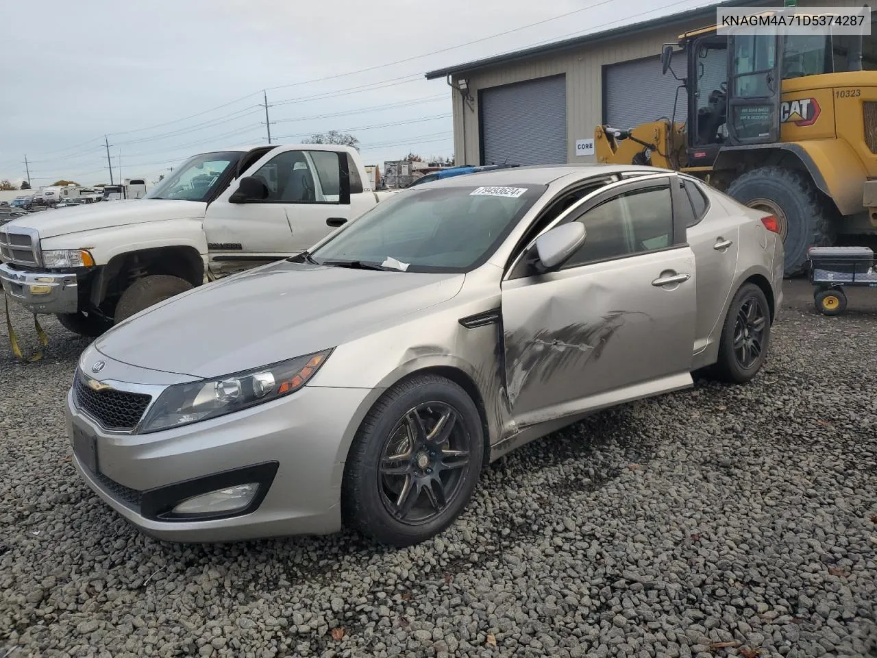 2013 Kia Optima Lx VIN: KNAGM4A71D5374287 Lot: 79493624