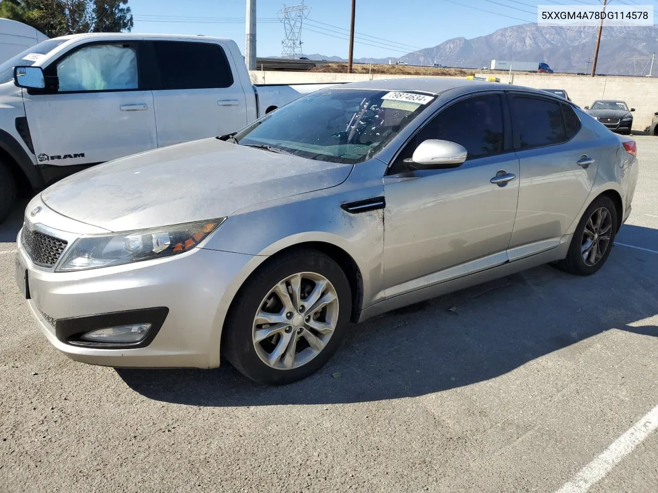 2013 Kia Optima Lx VIN: 5XXGM4A78DG114578 Lot: 79874634