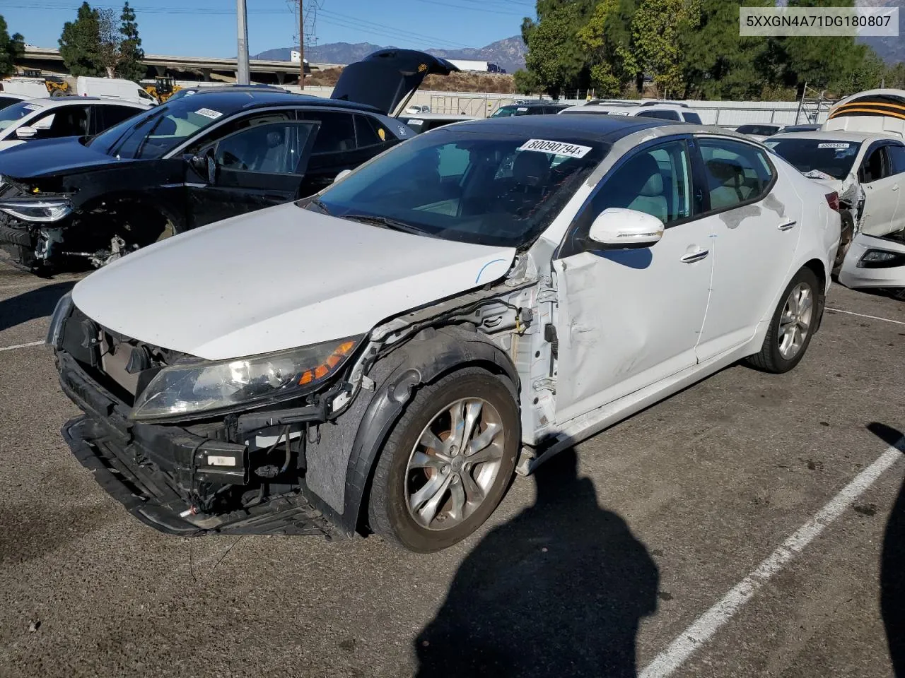 2013 Kia Optima Ex VIN: 5XXGN4A71DG180807 Lot: 80090794