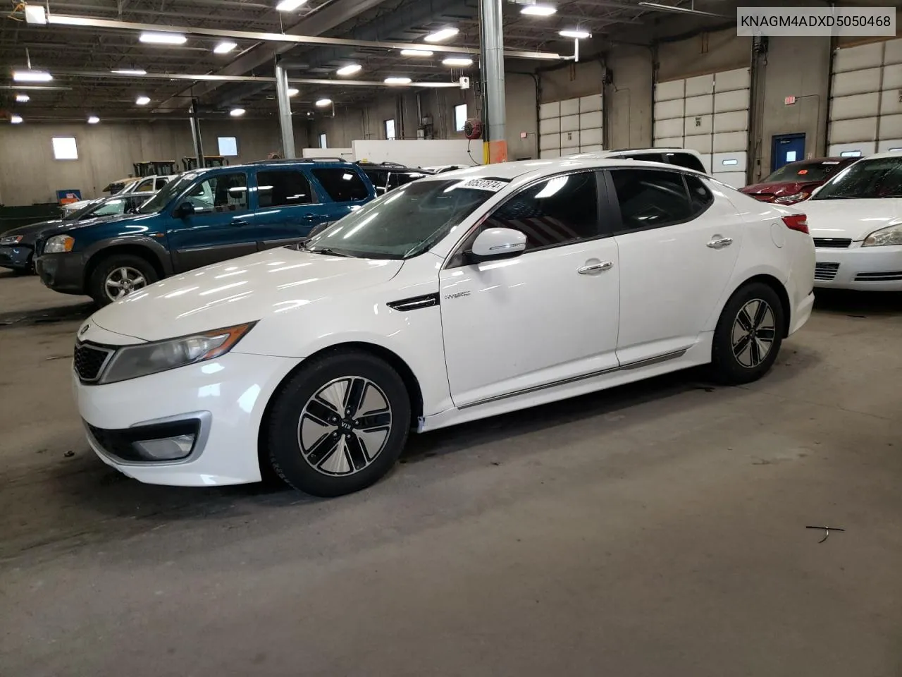 2013 Kia Optima Hybrid VIN: KNAGM4ADXD5050468 Lot: 80537874