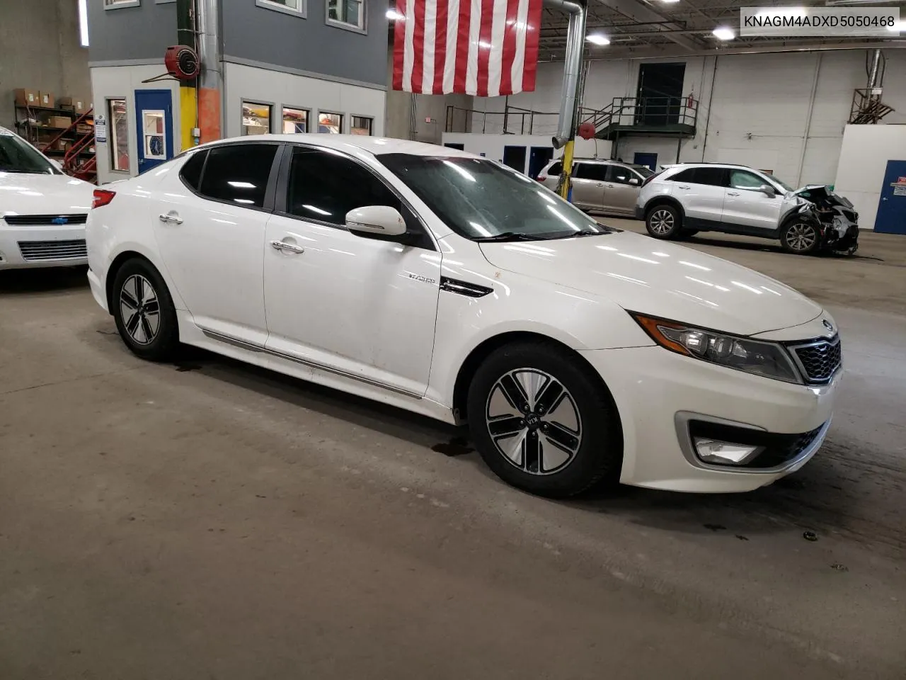 2013 Kia Optima Hybrid VIN: KNAGM4ADXD5050468 Lot: 80537874