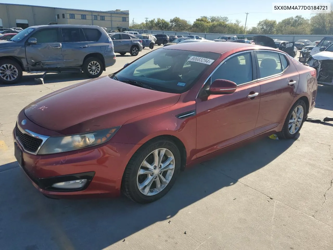 2013 Kia Optima Lx VIN: 5XXGM4A77DG184721 Lot: 80683294