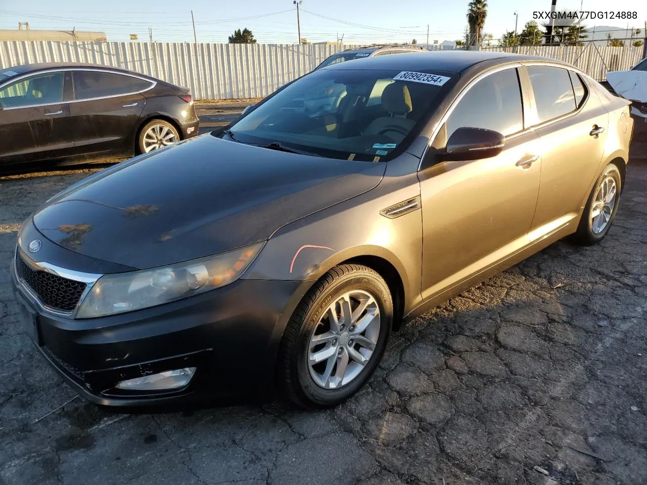 2013 Kia Optima Lx VIN: 5XXGM4A77DG124888 Lot: 80992354