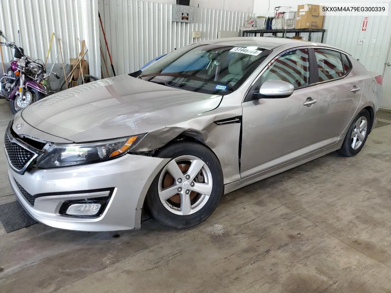 5XXGM4A79EG300339 2014 Kia Optima Lx