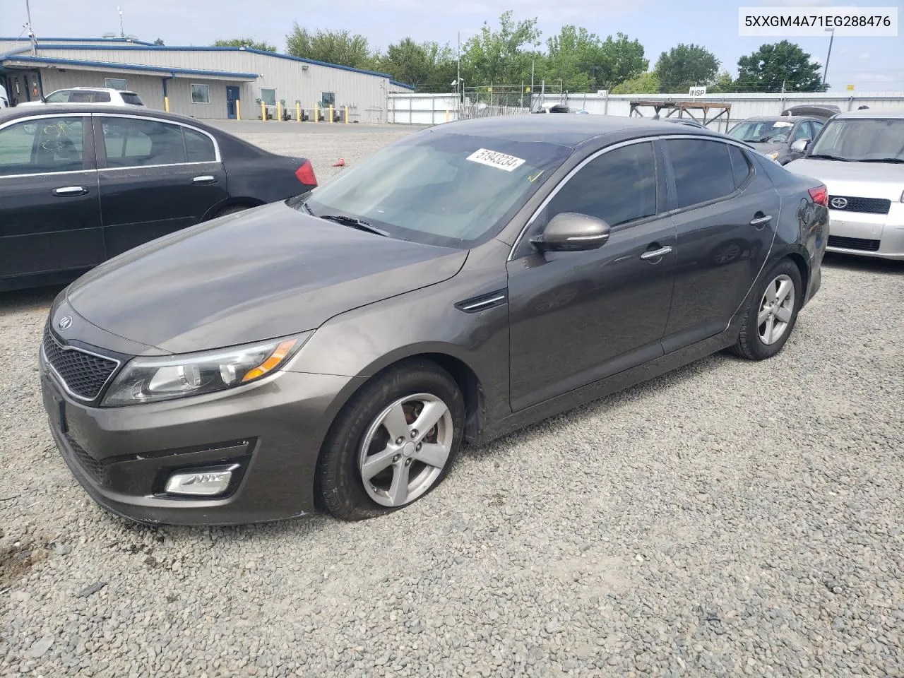 2014 Kia Optima Lx VIN: 5XXGM4A71EG288476 Lot: 51943234