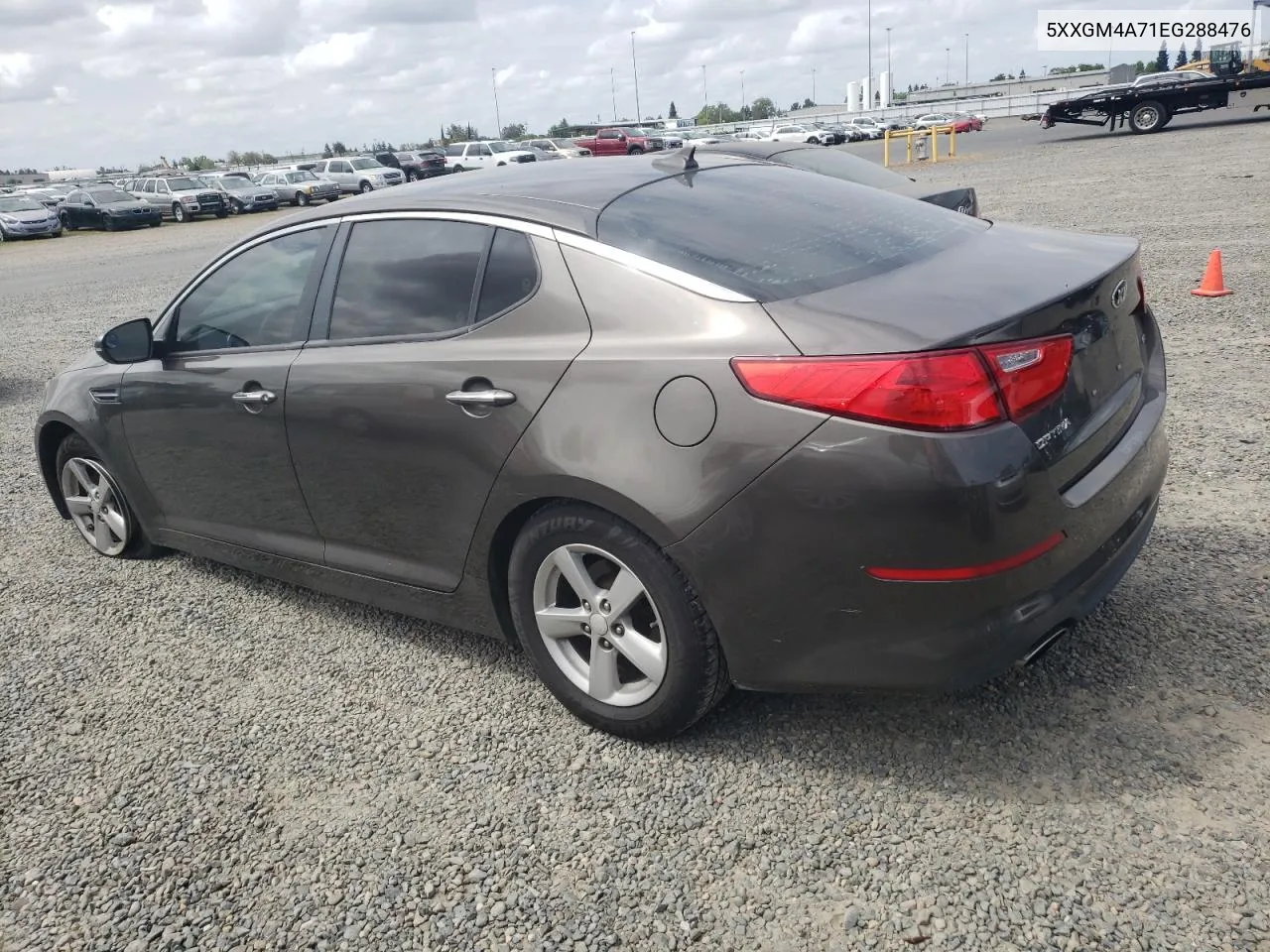 2014 Kia Optima Lx VIN: 5XXGM4A71EG288476 Lot: 51943234