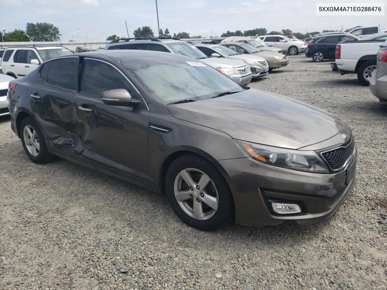 2014 Kia Optima Lx VIN: 5XXGM4A71EG288476 Lot: 51943234